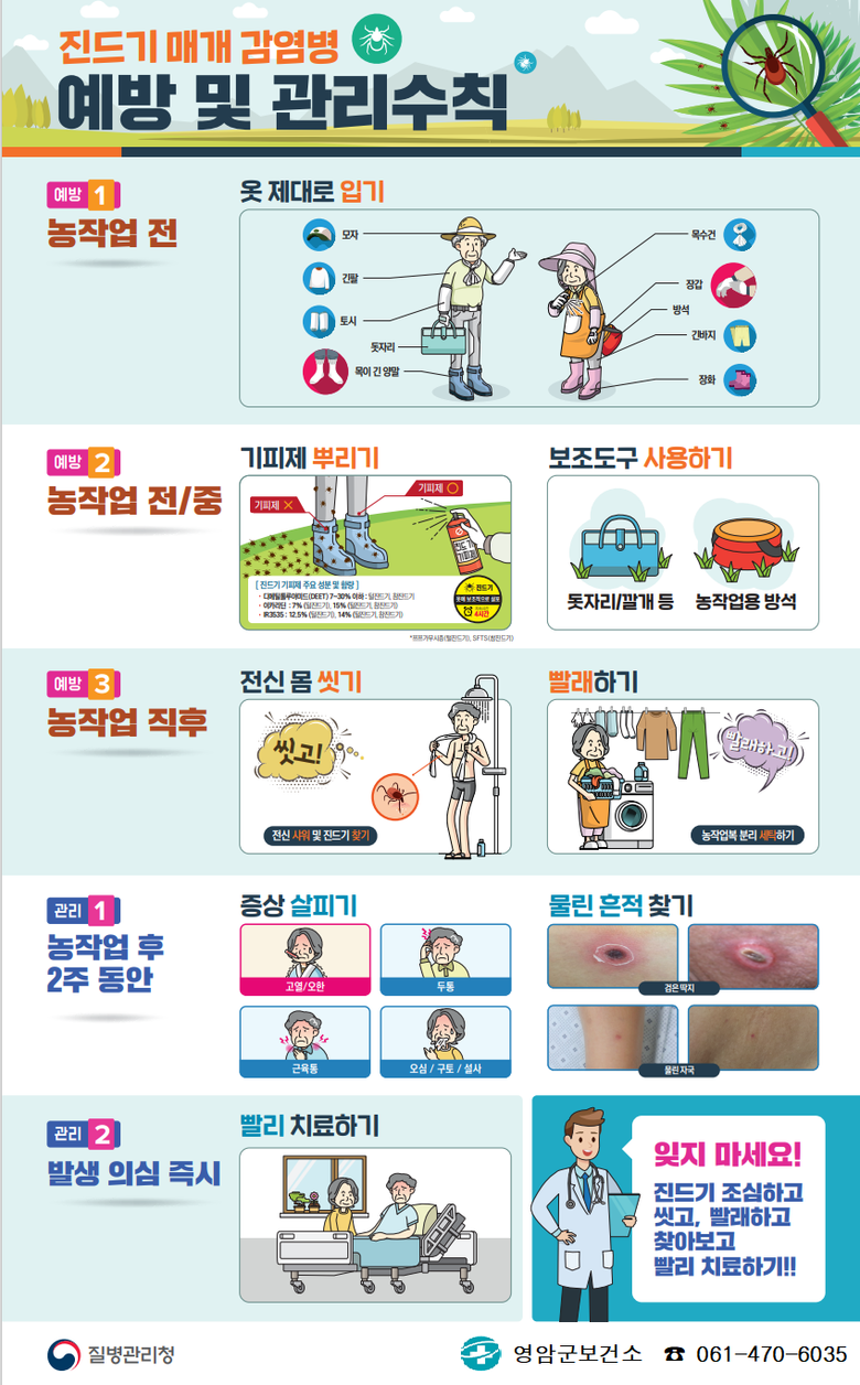 가을철 진드기 매개 감염병 예방하기! 이미지 1