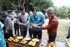 우승희 영암군수, 청년농업인 단감 재배 농가 찾아