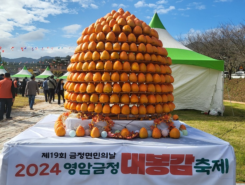 주홍빛 영암 금정대봉감 축제를 맛나게 물들이다 이미지 1